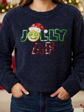 Jolly AF Holiday Sweater